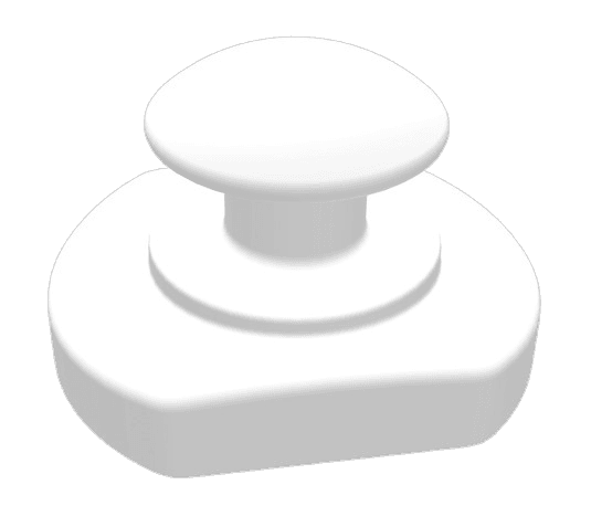 Boutons céramiques base ovale - NOC-XI