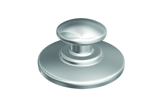 Bouton à coller en métal base ronde et plate - NOC-XI