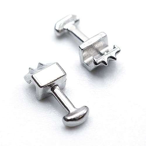 Crochet-boule dents de requin