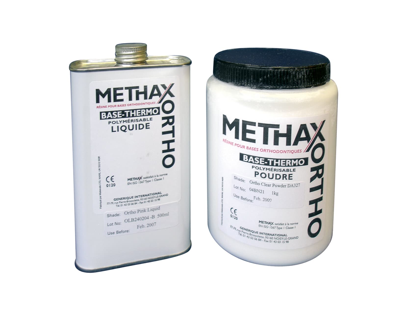 Résine ortho Methax poudre