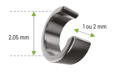 Stops à sertir type C